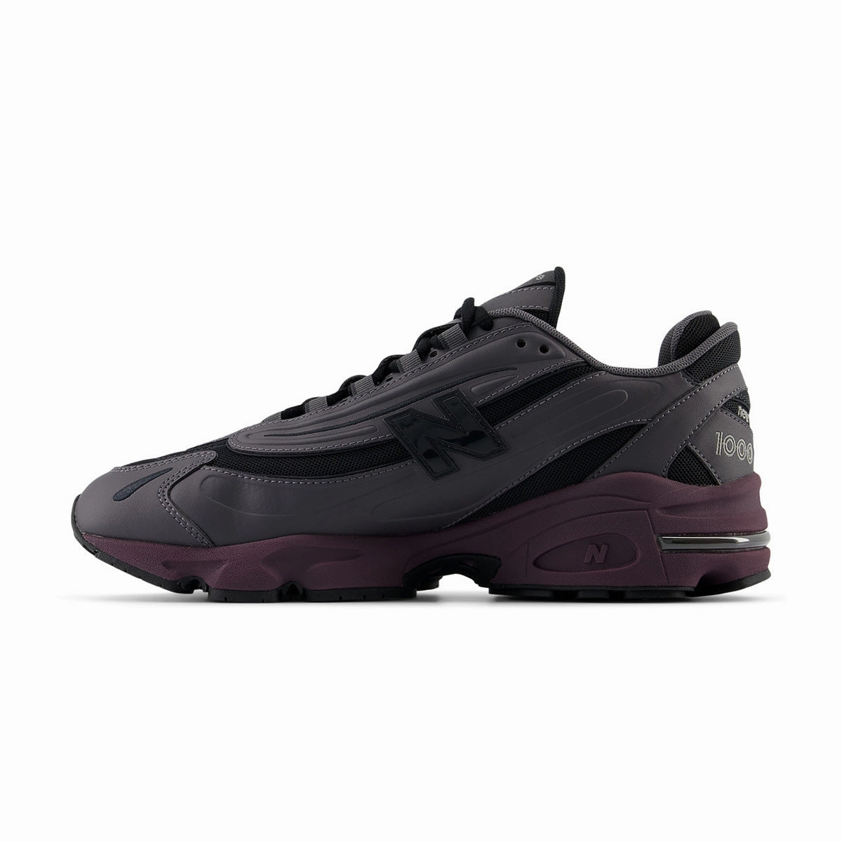 1000 'Magnet Plum Brown' New Balance sneaker close-ups