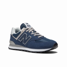 574 Core - Navy with White - Men's New Balance casual sneakers for everyday comfort