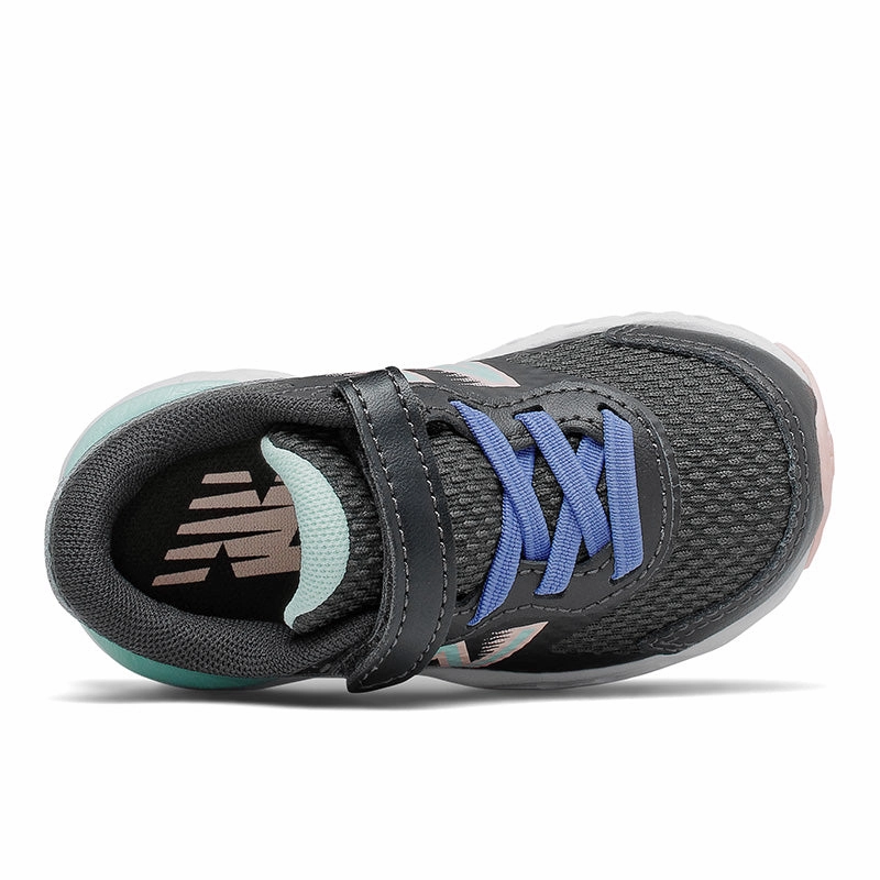 680v6 Bungee - Phantom with Stellar Blue and Cloud Pink - Kids New Balance lifestyle shoes