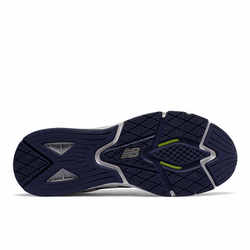 857v2 - White with Navy - Men's New Balance lifestyle shoes