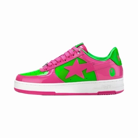 A Bathing Ape Bapesta #1 M1 Pink Green White Off-White footwear options
