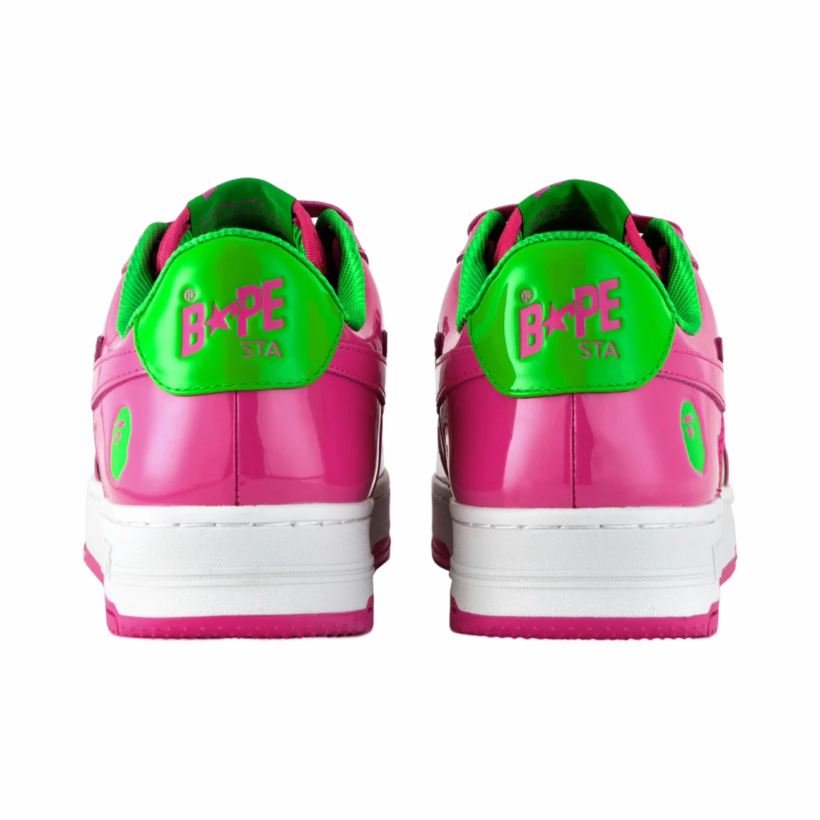 A Bathing Ape Bapesta #1 M1 Pink Green White Snowproof Outdoor Boots