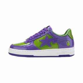 A Bathing Ape Bapesta #1 M1 Purple Green White Off-White footwear options