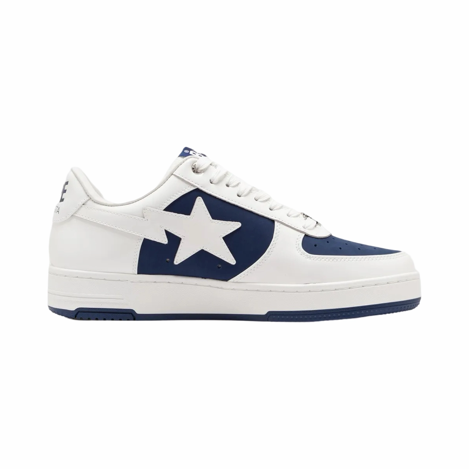 A Bathing Ape Bapesta #6 M2 Low Navy White Snowproof Outdoor Boots