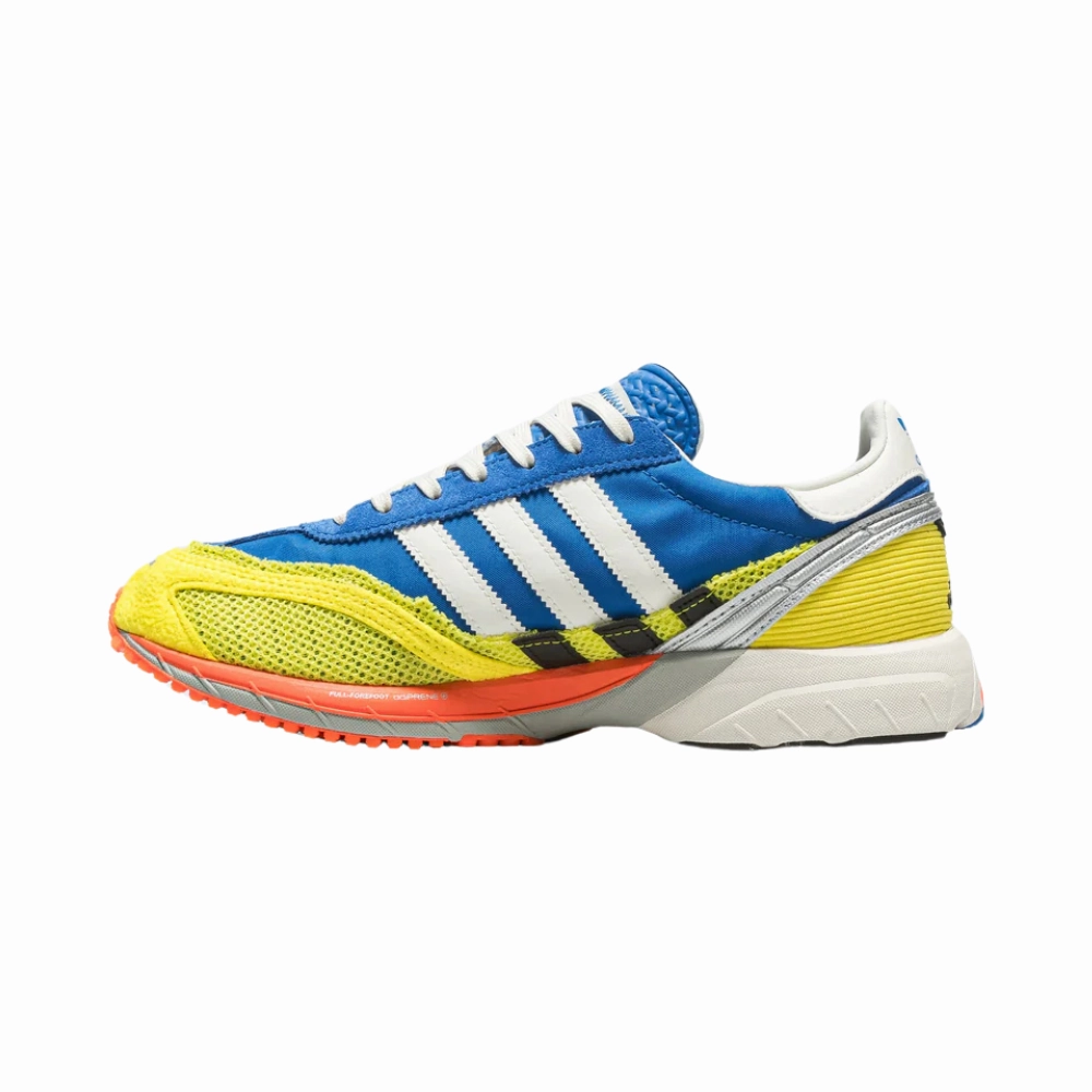Adidas Adizero SL 72 Bad Bunny Blue Core White Shock Yellow Adidas lifestyle shoes with breathable mesh