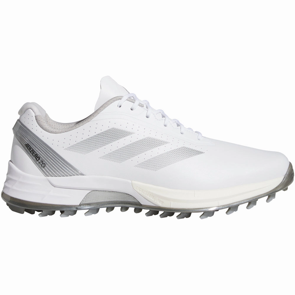 adidas Adizero ZG Spikeless Waterproof Shoes - White/Grey Three/Silver Metallic Adidas golf footwear options