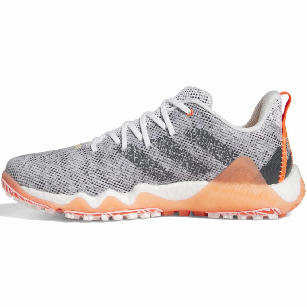 adidas CodeChaos 22 Spikeless Shoes - FTWR White/Grey Six/Solar Red Performance Golf Footwear