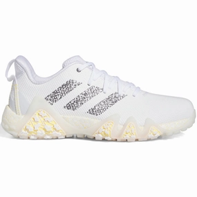adidas Codechaos 22 Spikeless Waterproof Shoes - Ftwr White/Charcoal/Spark Adidas golf footwear options