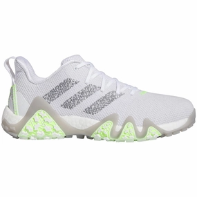 adidas CodeChaos 22 Spikeless Waterproof Shoes - White/Grey Three/Lucid Lemon Adidas golf footwear options