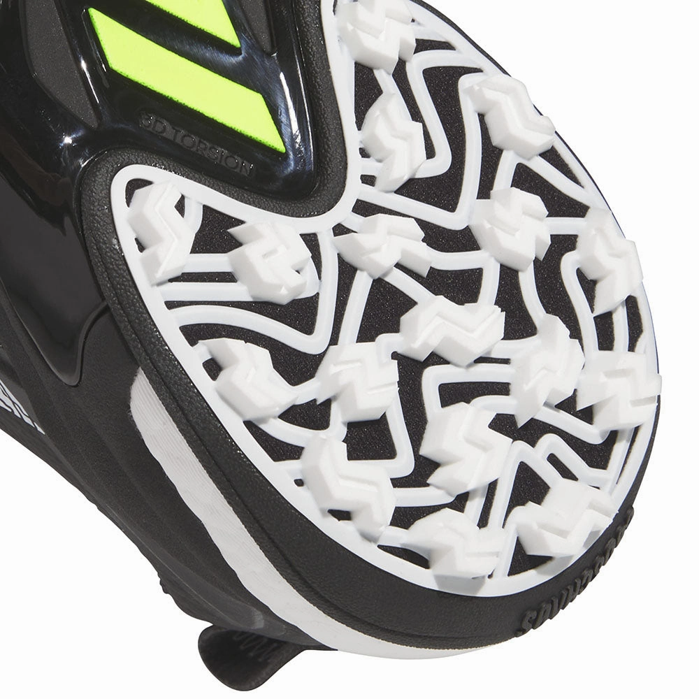 adidas CODECHAOS '25 Spikeless Waterproof Shoes - Core Black/Ftwr White/Lucid Lemon Performance Golf Footwear