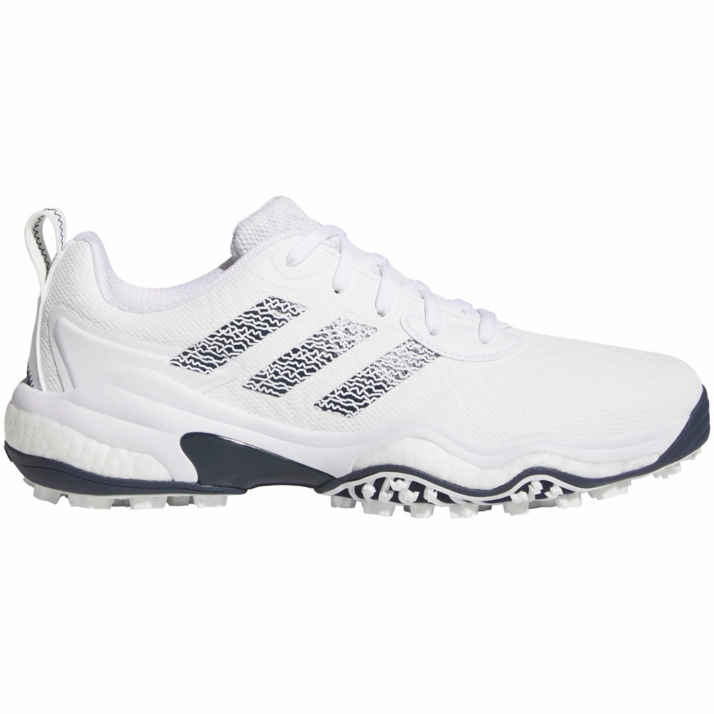 adidas CODECHAOS '25 Spikeless Waterproof Shoes - White/Collegiate Navy/White Adidas golf footwear options