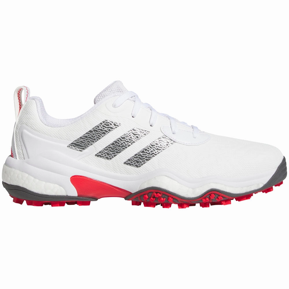 adidas CODECHAOS '25 Spikeless Waterproof Shoes - White/Grey Five/Lucid Red Adidas golf footwear options