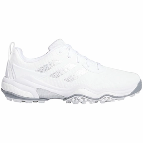 adidas CODECHAOS '25 Spikeless Waterproof Shoes - White/Silver Metallic/Grey Two Adidas golf footwear options