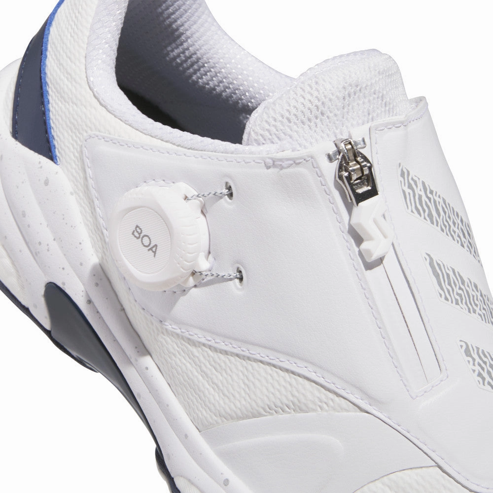 adidas Codechaos Boa 25 Spikeless Waterproof Shoes - White/Silver Metallic/Collegiate Navy Performance Golf Footwear