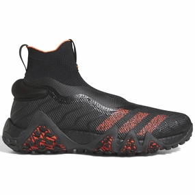 adidas CodeChaos Laceless Spikeless Waterproof Shoes - Core Black/Semi Solar Red/Grey Four Adidas golf footwear options