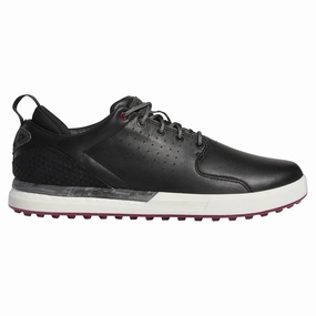 adidas Flopshot Spikeless Waterproof Shoes - Core Black/Grey Six/Legacy Burgundy Adidas golf footwear options