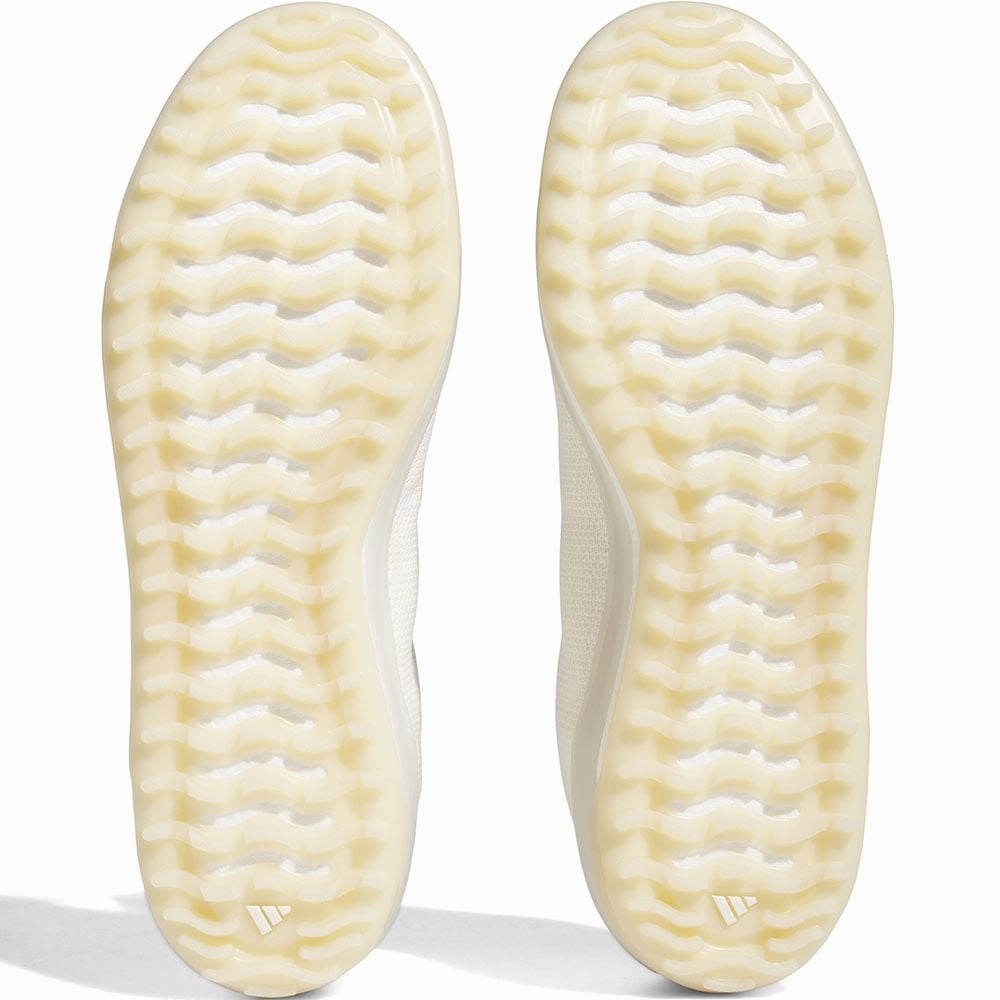 adidas Go-To Spikeless Waterproof Shoes - Chalk White/Alumina/Magic Beige Performance Golf Footwear