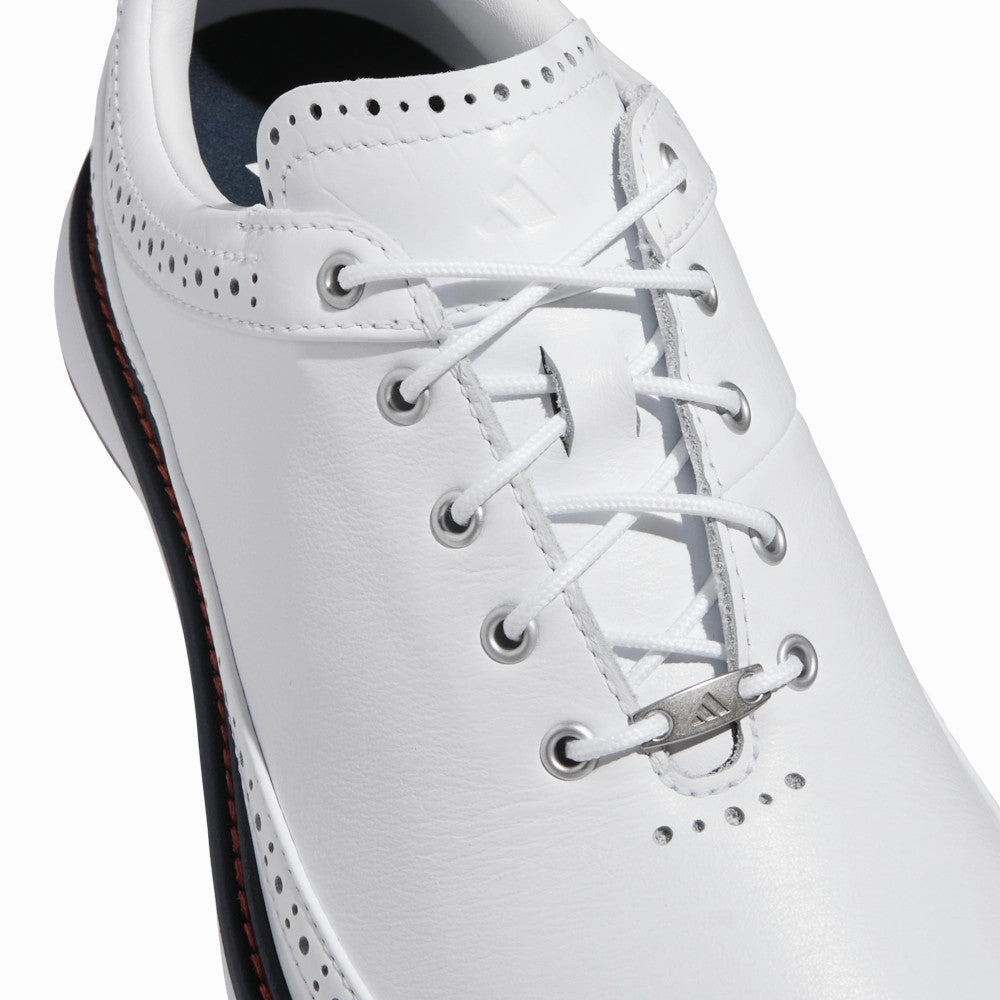 adidas MC80 Spikeless Shoes - White/Collegiate Navy/Better Scarlet Performance Golf Footwear