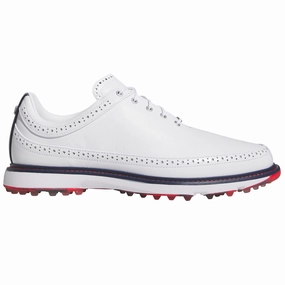 adidas MC80 Spikeless Shoes - White/Collegiate Navy/Better Scarlet Adidas golf footwear options
