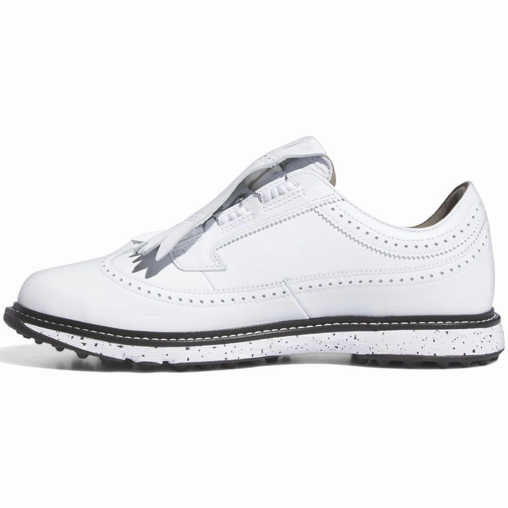 adidas MC87 BOA Spikeless Waterproof Shoes - Ftwr White/Iron Met/Core Black Performance Golf Footwear