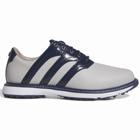 adidas MC Z-TRAXION Spikeless Waterproof Shoes - Grey Two/Collegiate Navy/Ftwr White Adidas golf footwear options