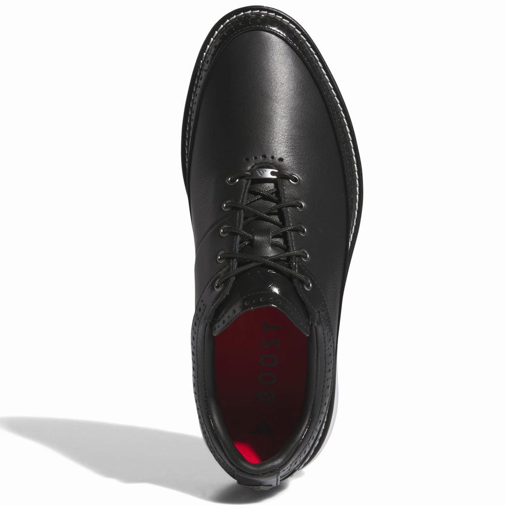 adidas Modern Classic 80 Spikeless Shoes - Core Black/Iron Met/Better Scarlet Performance Golf Footwear