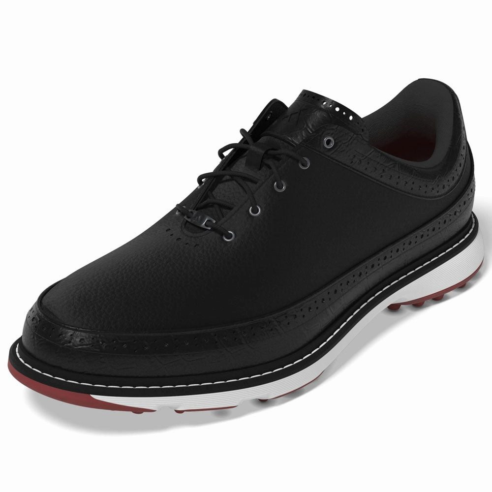 adidas Modern Classic 80 Spikeless Shoes - Core Black/Iron Met/Better Scarlet Performance Golf Footwear