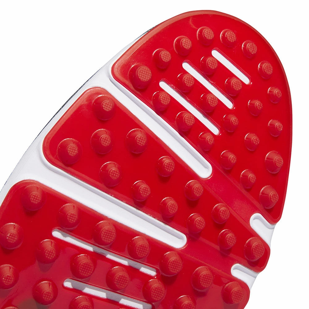 adidas Modern Classic 80 Spikeless Shoes - Core Black/Iron Met/Better Scarlet Performance Golf Footwear