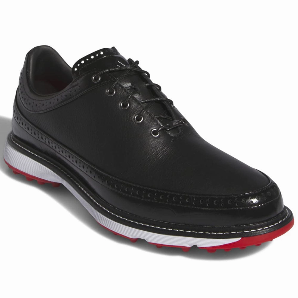 adidas Modern Classic 80 Spikeless Shoes - Core Black/Iron Met/Better Scarlet Performance Golf Footwear
