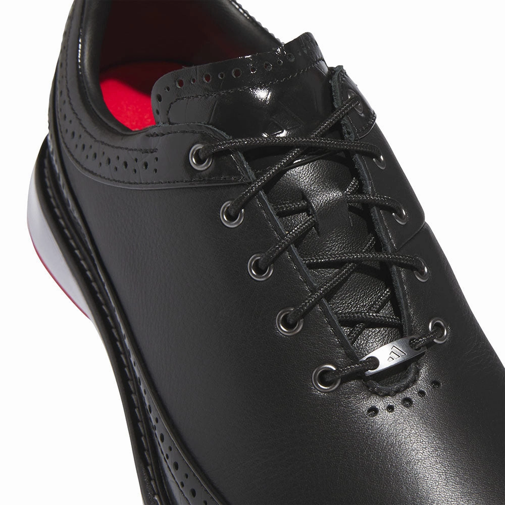 adidas Modern Classic 80 Spikeless Shoes - Core Black/Iron Met/Better Scarlet Performance Golf Footwear