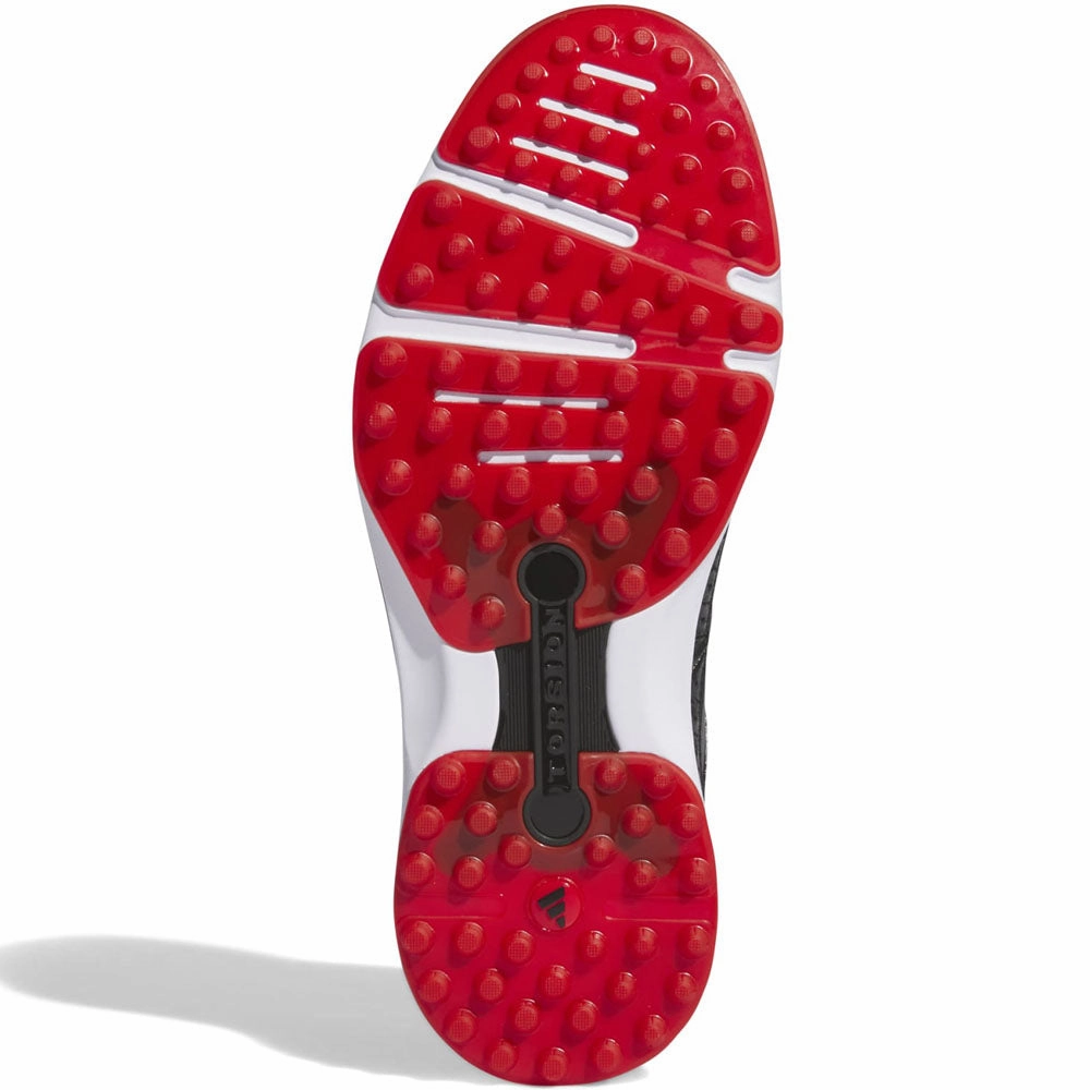adidas Modern Classic 80 Spikeless Shoes - Core Black/Iron Met/Better Scarlet Performance Golf Footwear