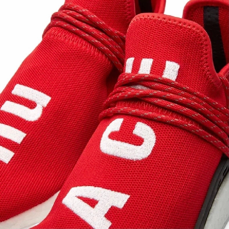 Adidas NMD HU Pharrell Human Race Scarlet Breathable Shoes