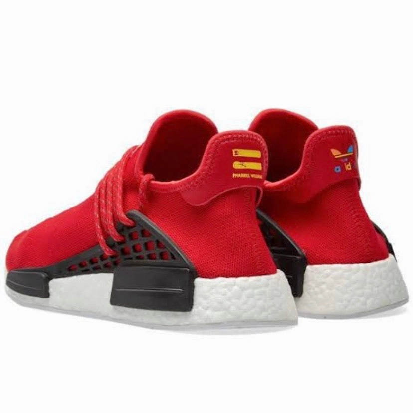 Adidas NMD HU Pharrell Human Race Scarlet Breathable Shoes