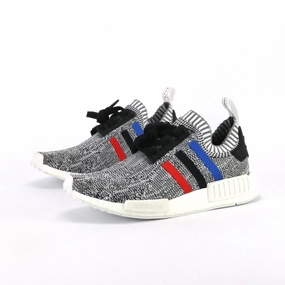 Adidas NMD R1 Tri Color Stripes White Adidas lifestyle shoes with breathable mesh