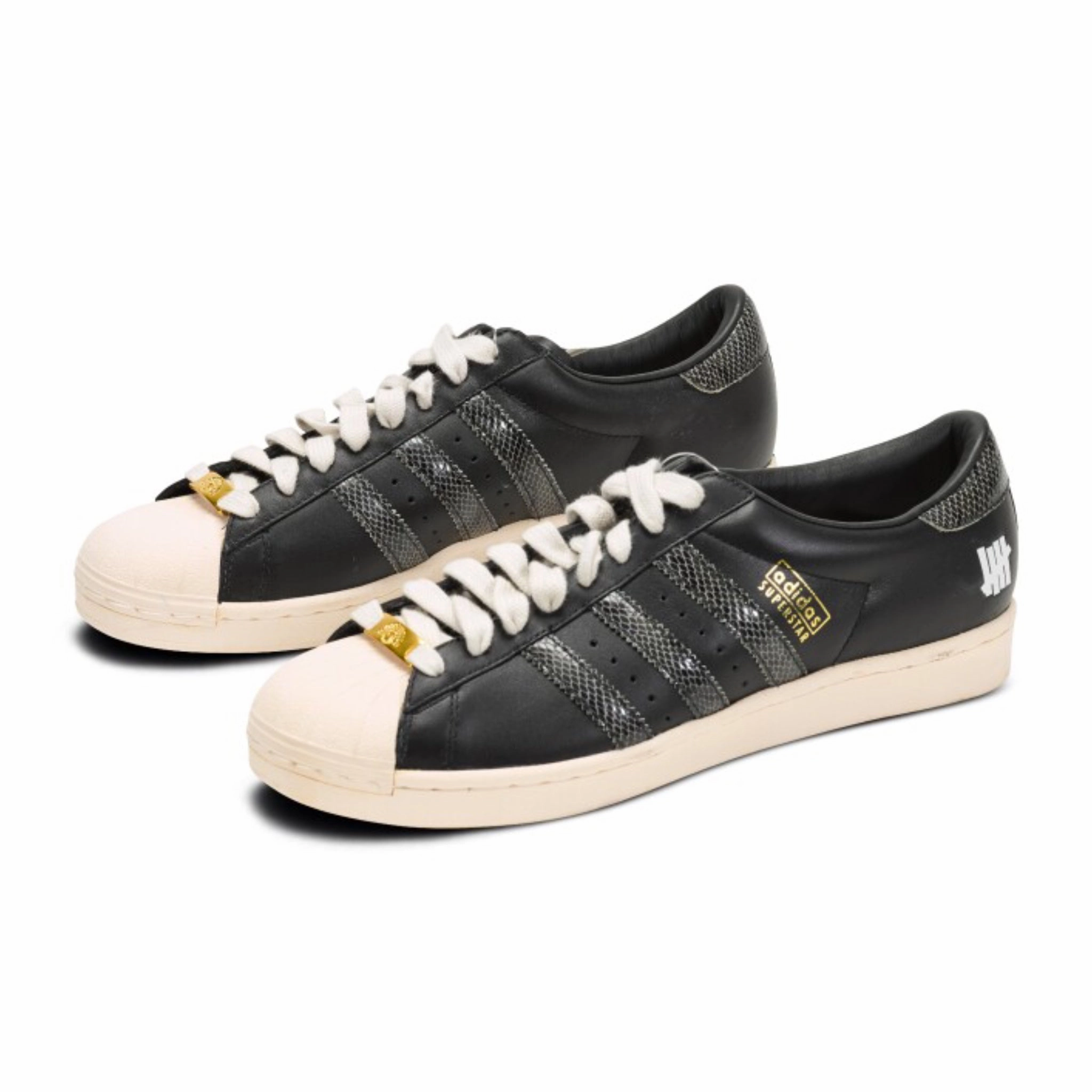 Adidas Original 35th Anniversary Consortium Superstar X Undefeated Black Black White Basketball Shoes