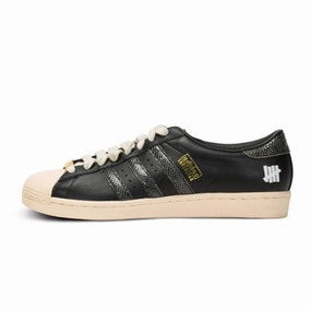 Adidas Original 35th Anniversary Consortium Superstar X Undefeated Black Black White Off-White footwear options