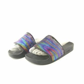 ADIDAS  ORIGINALS ADILETTE SLIDES BLACK SEQUINS Adidas performance runners
