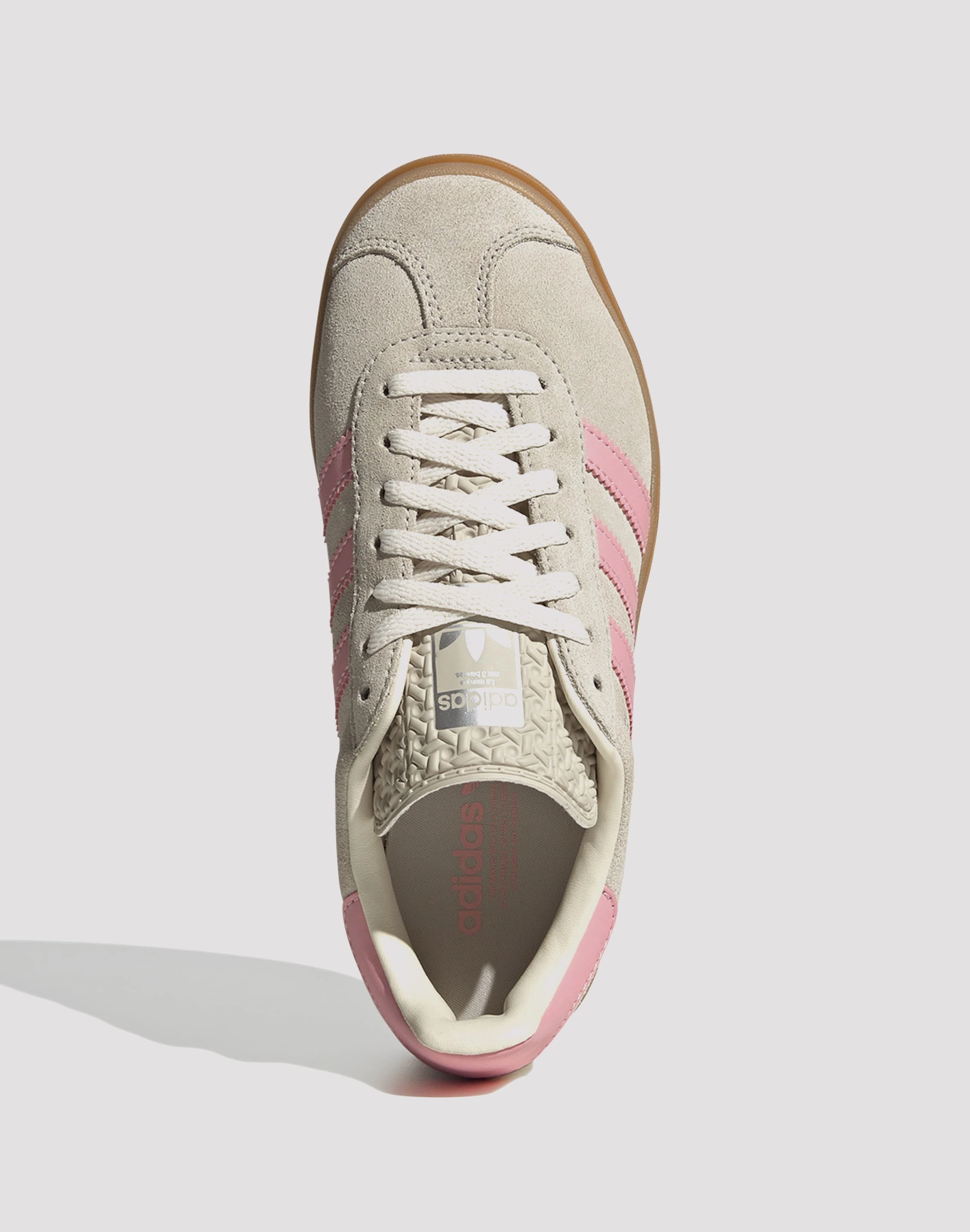 Adidas Originals Gazelle Bold Grade School Girls' "Wonder Alumina/Semi Pink Spark/Cream White" Active Footwear