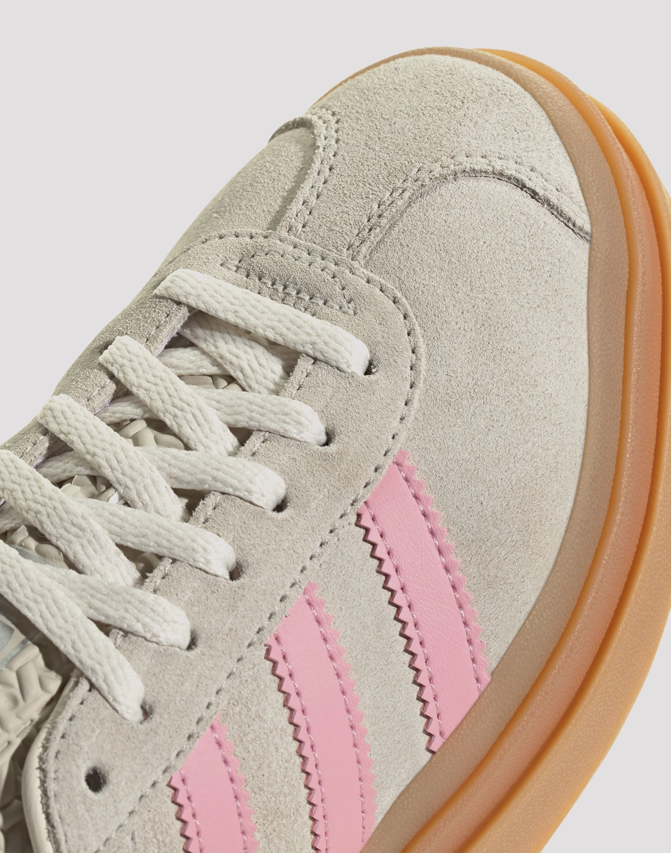 Adidas Originals Gazelle Bold Grade School Girls' "Wonder Alumina/Semi Pink Spark/Cream White" Active Footwear