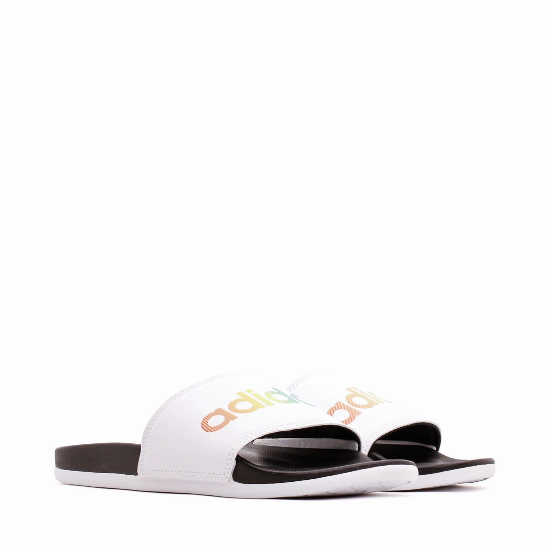 Adidas Originals Men Adilette Comfort White H02488 Adidas Classic Running Shoes for Style