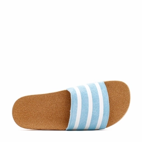 Adidas Originals Women Adilette Sky Blue White FX5918 Adidas versatile shoe styles