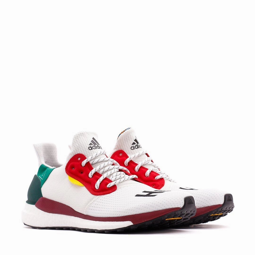 Adidas Originals x Pharrell Williams Solar HU Glide Boost White BB8044 Adidas Classic Running Shoes for Style
