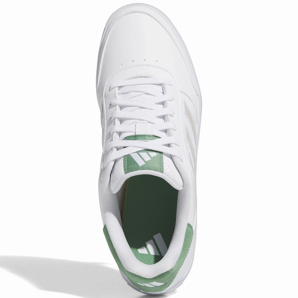 adidas Retrocross 24 Spikeless Waterproof Shoes - Ftwr White/Ftwr White/Preloved Green Performance Golf Footwear