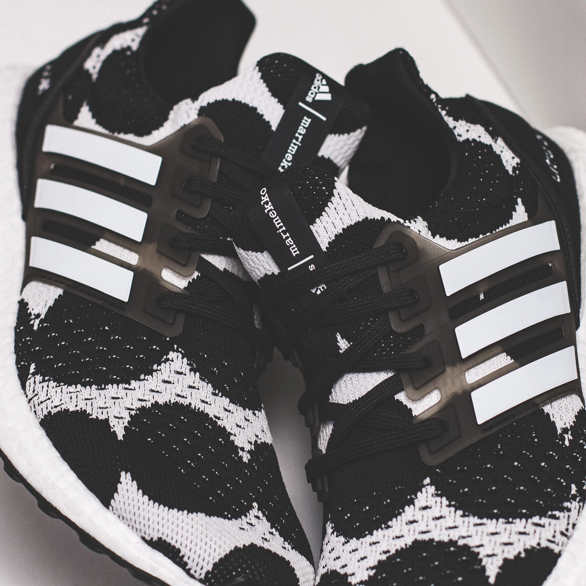 Adidas Running Women x Marimekko Ultraboost DNA Black White GZ8686 Adidas Classic Running Shoes for Style