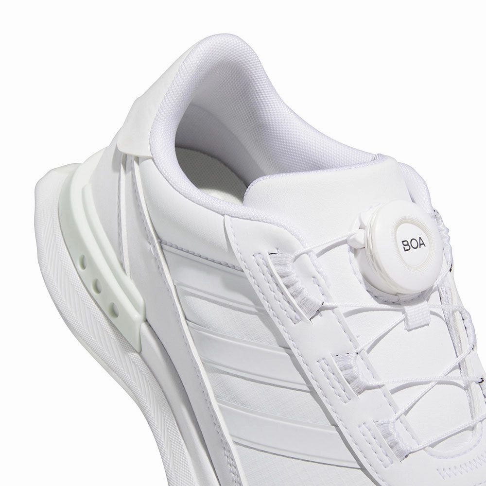 adidas S2G 24 Boa Ladies Spiked Waterproof Shoes - Ftwr White/Ftwr White/Crystal Jade Performance Golf Footwear