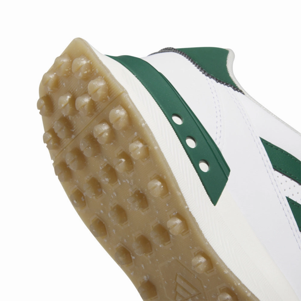 adidas S2G 24 Spikeless Leather Waterproof Shoes - Ftwr White/Collegiate Green/Gum4 Performance Golf Footwear