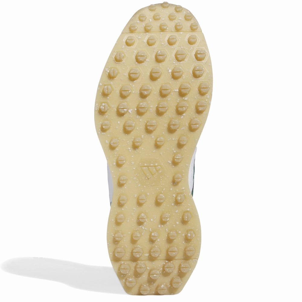 adidas S2G 24 Spikeless Leather Waterproof Shoes - Ftwr White/Collegiate Green/Gum4 Performance Golf Footwear