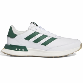 adidas S2G 24 Spikeless Leather Waterproof Shoes - Ftwr White/Collegiate Green/Gum4 Adidas golf footwear options