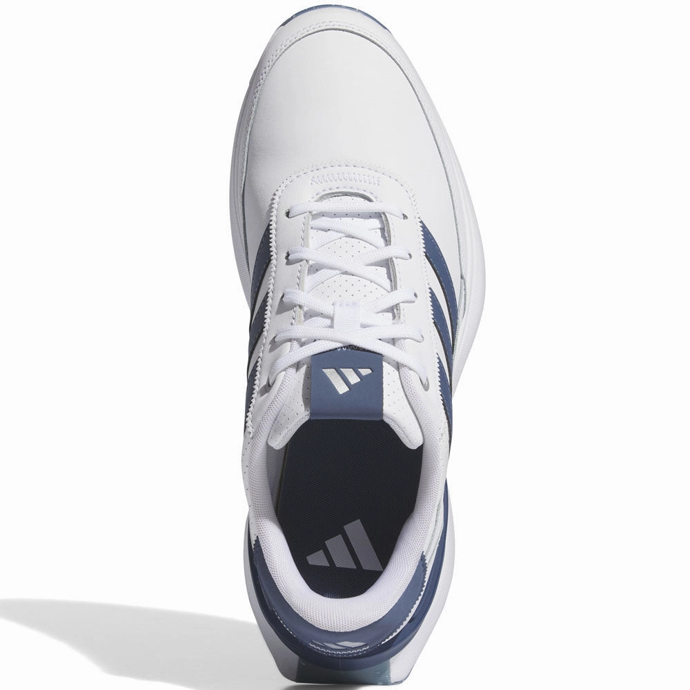 adidas S2G 24 Spikeless Leather Waterproof Shoes - Ftwr White/Collegiate Navy/Silver Met. Performance Golf Footwear