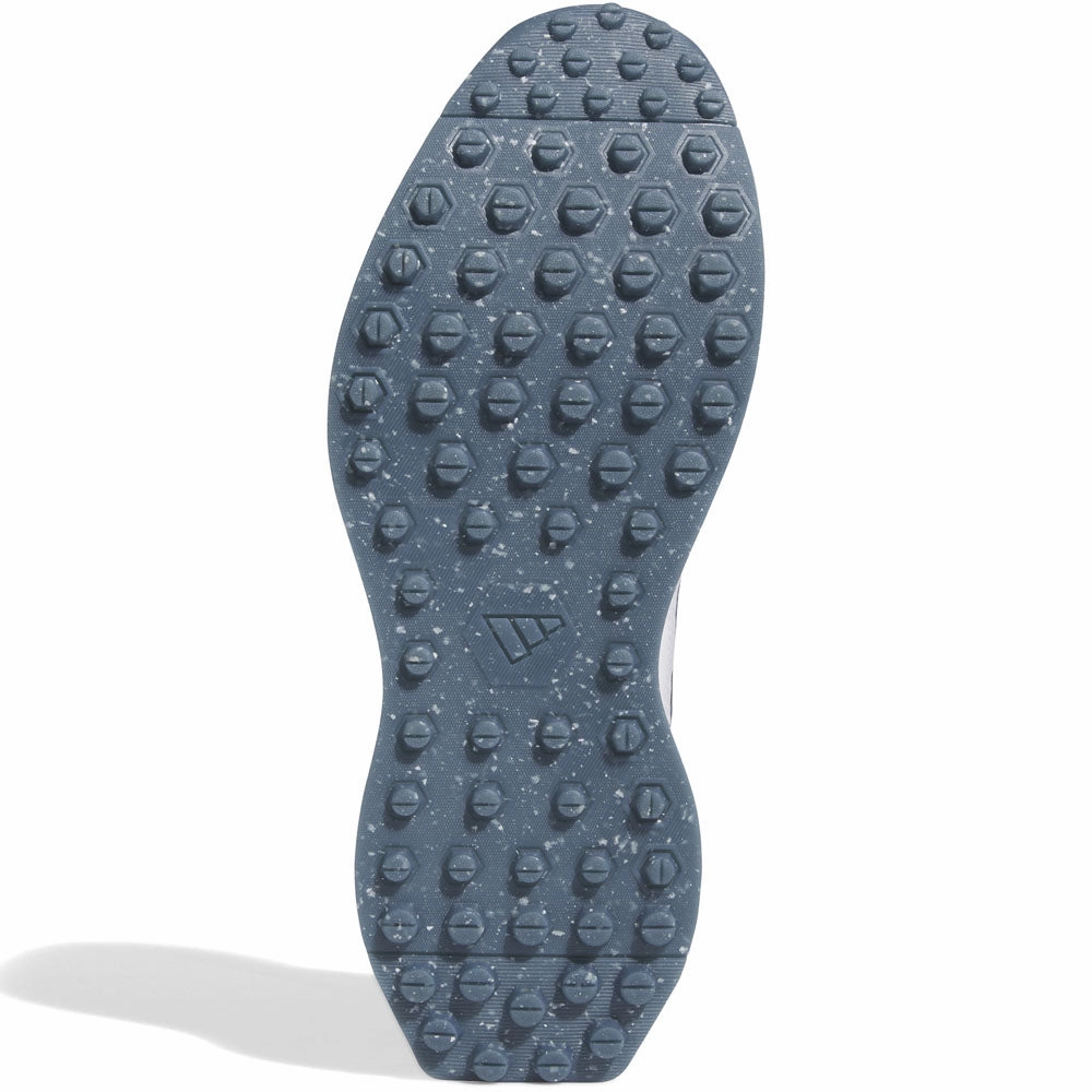 adidas S2G 24 Spikeless Leather Waterproof Shoes - Ftwr White/Collegiate Navy/Silver Met. Performance Golf Footwear